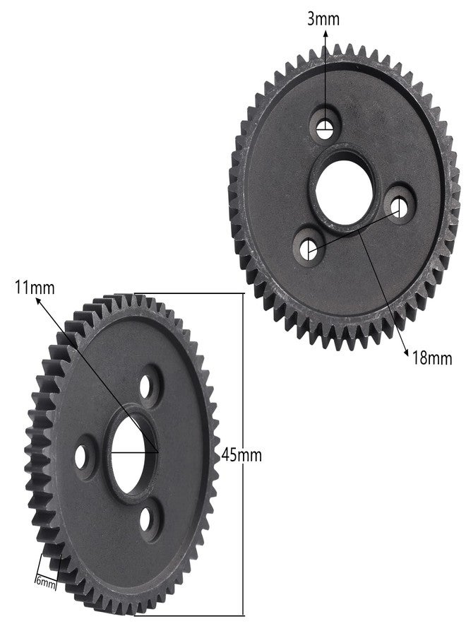 FriHobby Metal Steel 54T 32P Spur Gear with 15T/17T/19T Pinions Gear Sets Replace 3956 for Traxxas Slash Rustler Stampede E-REVO Summit ST Rally Raptor R T-Maxx 2WD VXL - Image 2